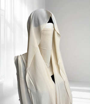 10 2 Mtr Hijab Niqab Set-Ivory
