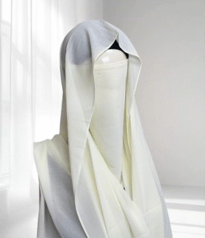 2 Mtr Hijab Niqab Set- off White