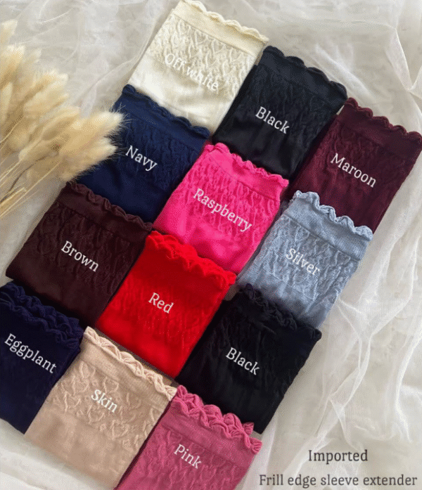 2 Lace Sleeve Extenders