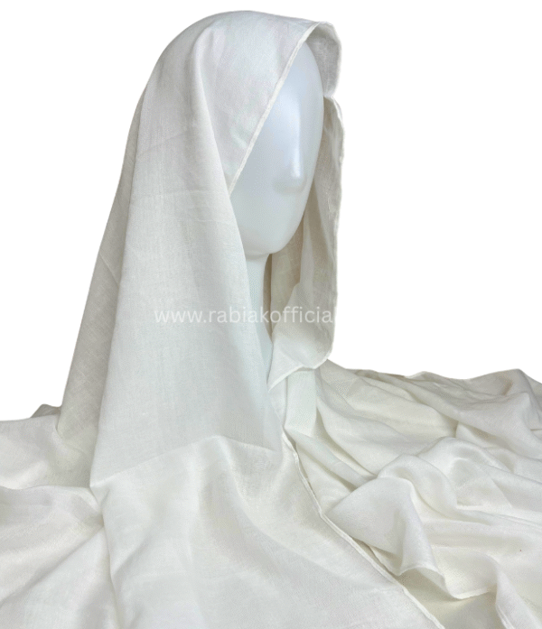 7 Soft Cotton hijab-White