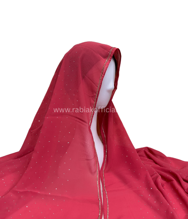 Rhinestone Hijab-Blush