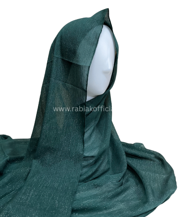 Shimmer Georgette -Emerald