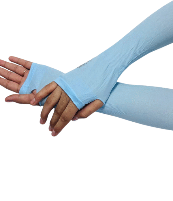 2 Thumb Sleeve Extenders -Blue