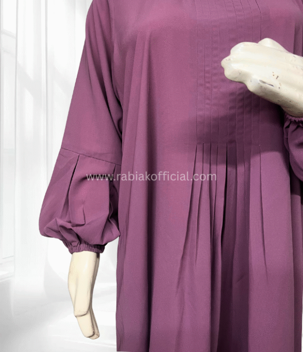 Orchid Pleated Abaya