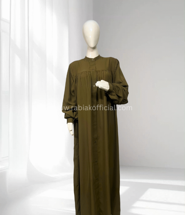 Zephyr Abaya- Deep Olive