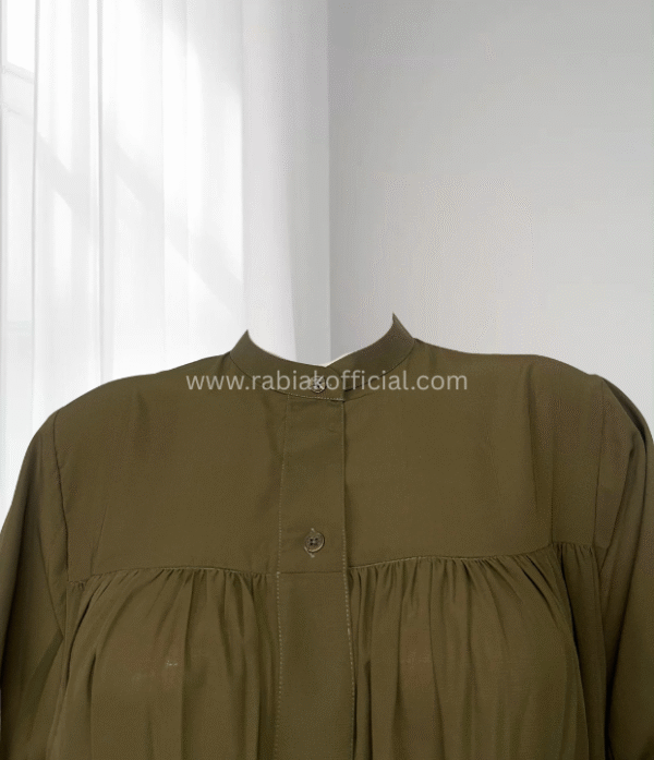 Zephyr Abaya- Deep Olive
