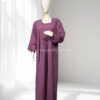 Orchid Pleated Abaya