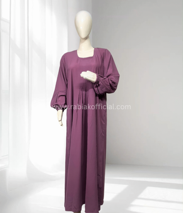 Orchid Pleated Abaya