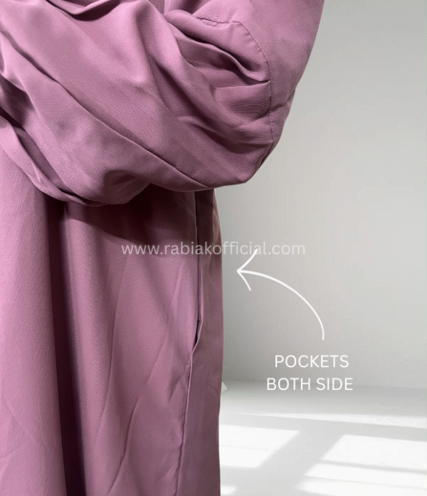 Orchid Pleated Abaya