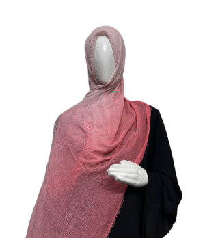 Ombré Crinkled Hijab- Aqua