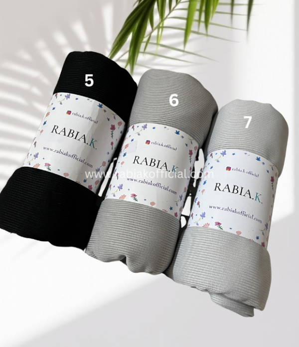 3 Ribbed Jersey Hijab