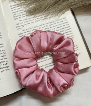 Satin Hair Scrunchies- Petal