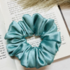 Satin Hair Scrunchies- Teal