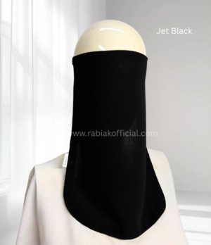 malaysian half niqabs Jet Black