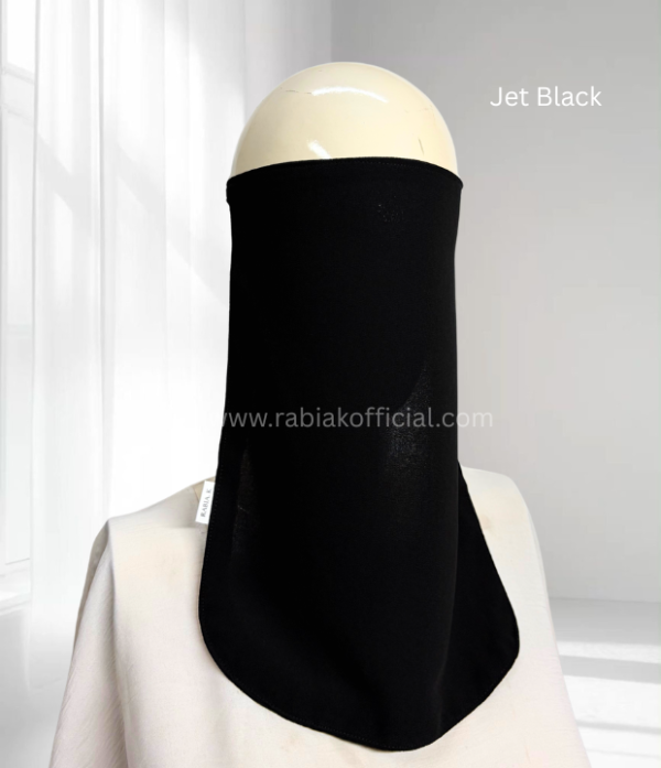 malaysian half niqabs Jet Black